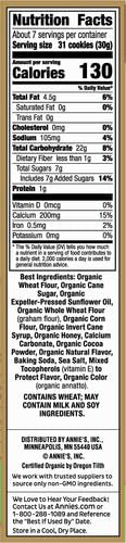 Annie's Organic Bunny Graham Snacks, S'mores, 7.5 oz. Box