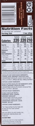 Larabar Chocolate Variety Pack, Gluten Free Vegan Fruit & Nut Bars, 18 ct