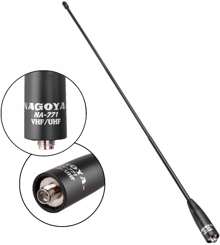 Authentic Genuine Nagoya NA-771 15.6-Inch Whip VHF/UHF (144/430Mhz) Antenna SMA-Female for BTECH and BaoFeng Radios