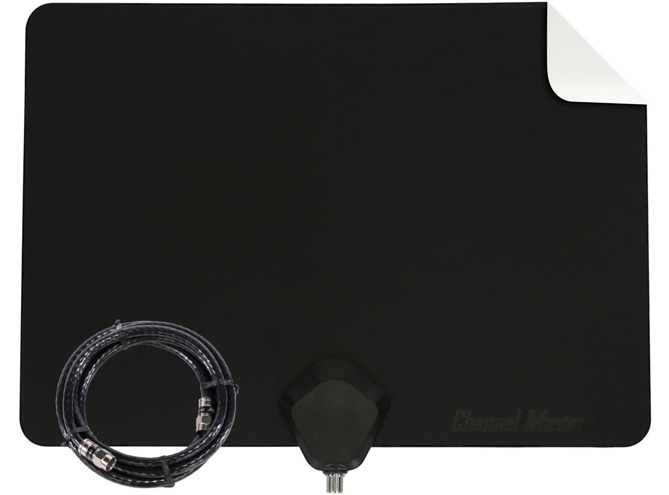 Channel Master Flatenna Ultra-Thin Indoor TV Antenna 35 Mile Range - Dual Sided Black or White - CM-4001HDBW