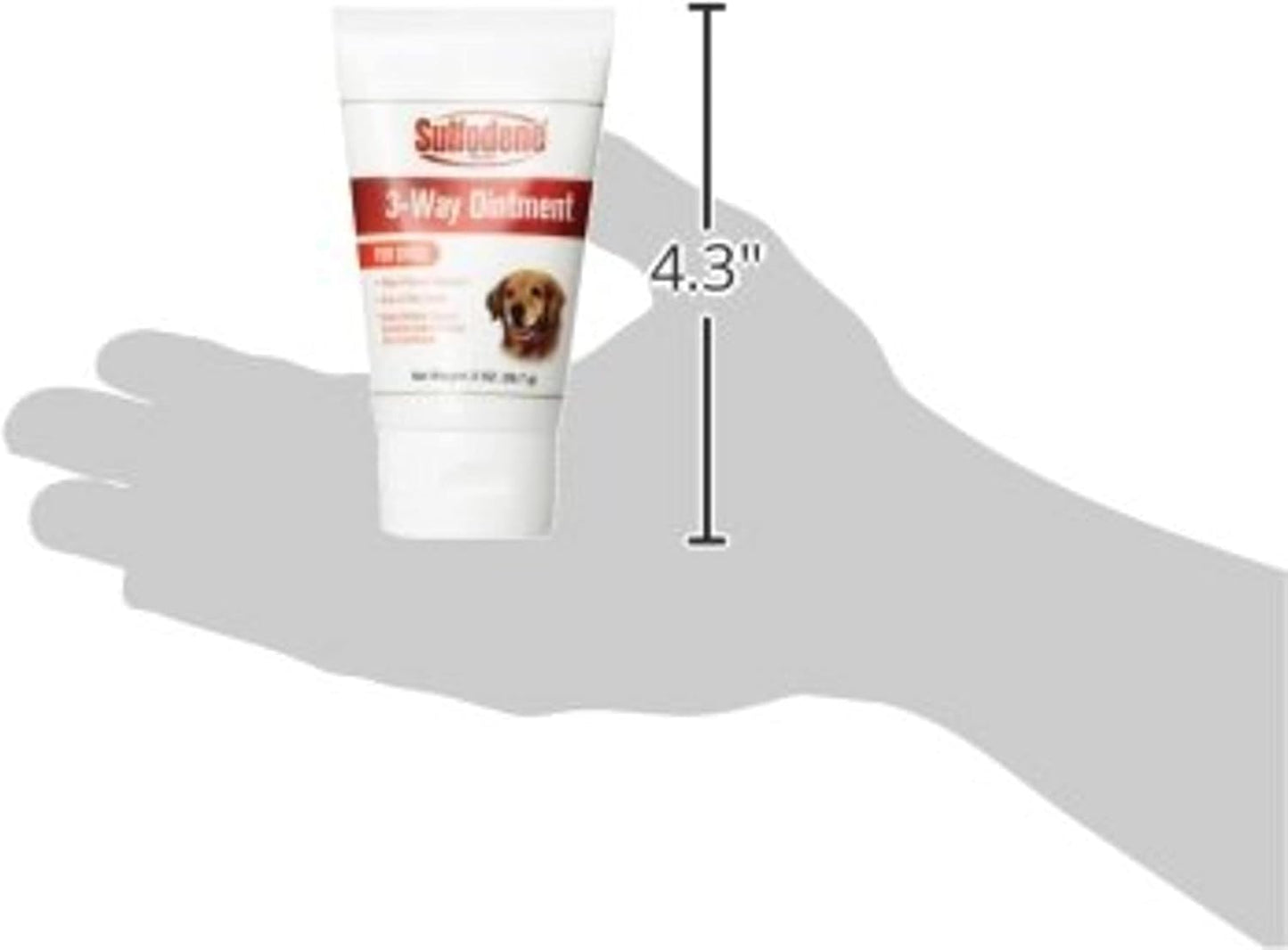 Sulfodene Dog Wound Care Ointment, Relieves Pain & Prevents Infection For Dog Cuts, Scrapes, Bites and Injuries, 2 Ounce