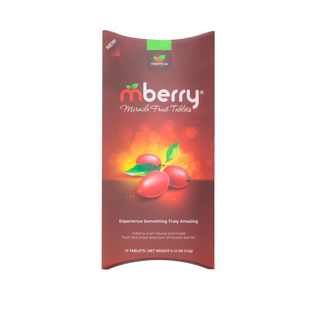 mberry Miracle Berry Tablets, Miracle Fruit Snacks, 10 Count, .12 Ounce, Pack of 1