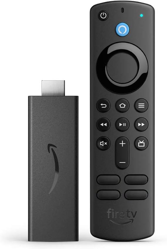 Amazon Fire TV Stick, sharp picture quality, fast streaming, free & live TV, Alexa Voice Remote with TV controls