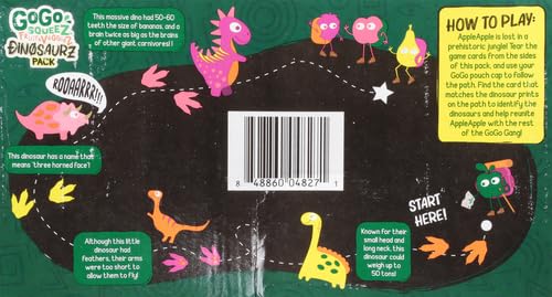 GoGo squeeZ Fruit & veggieZ Variety Pack, Jurassic Pear, Roarrrr Berry & Prehistoric Peach, 3.2 oz (Pack of 20), Unsweetened Snacks for Kids, No Gluten, Nut & Dairy, Recloseable Cap, BPA Free Pouches
