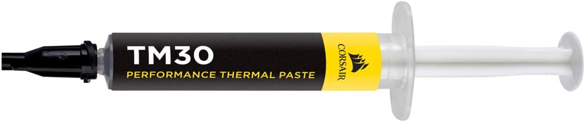 Corsair TM30 Performance Thermal Paste | Ultra-Low Thermal Impedance CPU/GPU | 3 Grams|w/applicator, silver for Desktop