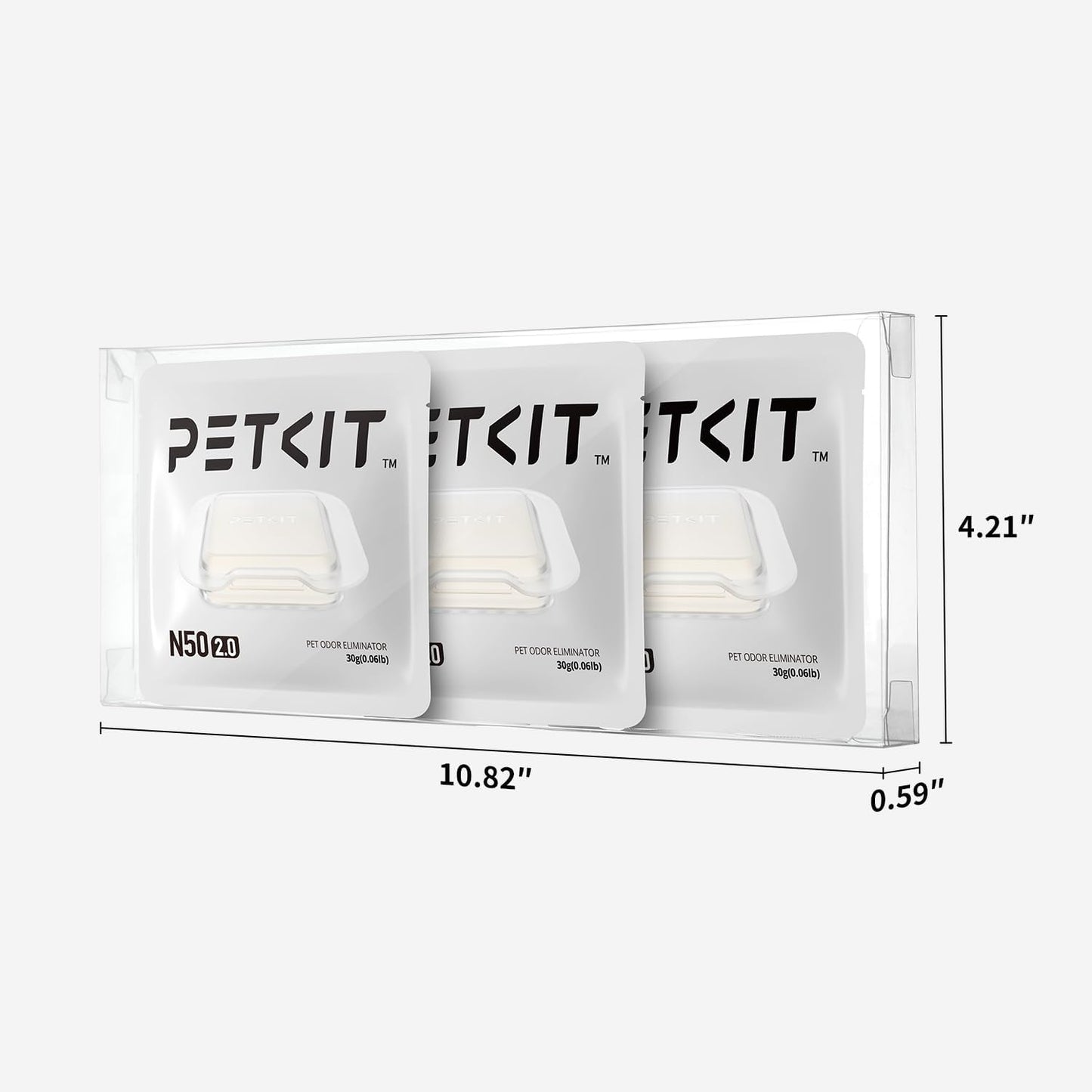 PETKIT N50 Odor Eliminator 2.0 Exclusive for PuraMax Self-Cleaning Cat Litter Box, Cat Toilet Odor Control(Pack of 3)