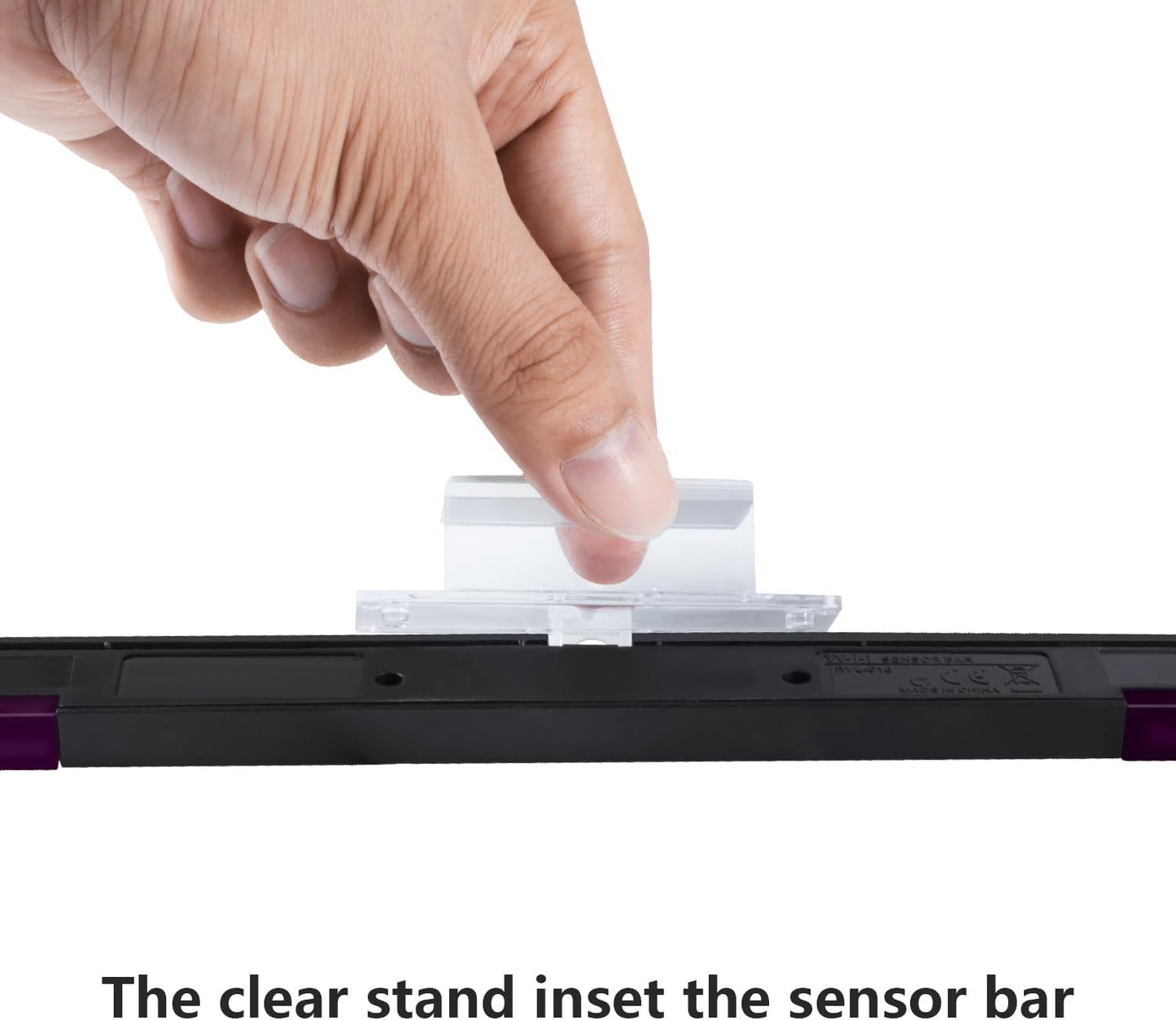 Aokin Sensor Bar for Wii, Replacement Wired Infrared Ray Sensor Bar for Nintendo Wii and Wii U Console, includes Clear Stand