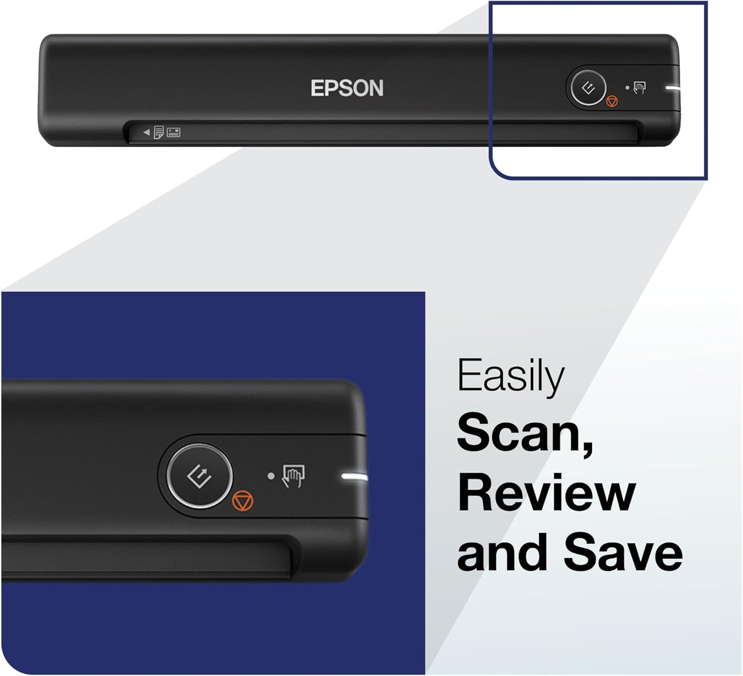 Epson WorkForce ES-50 Portable Sheet-Fed Document Scanner for PC and Mac