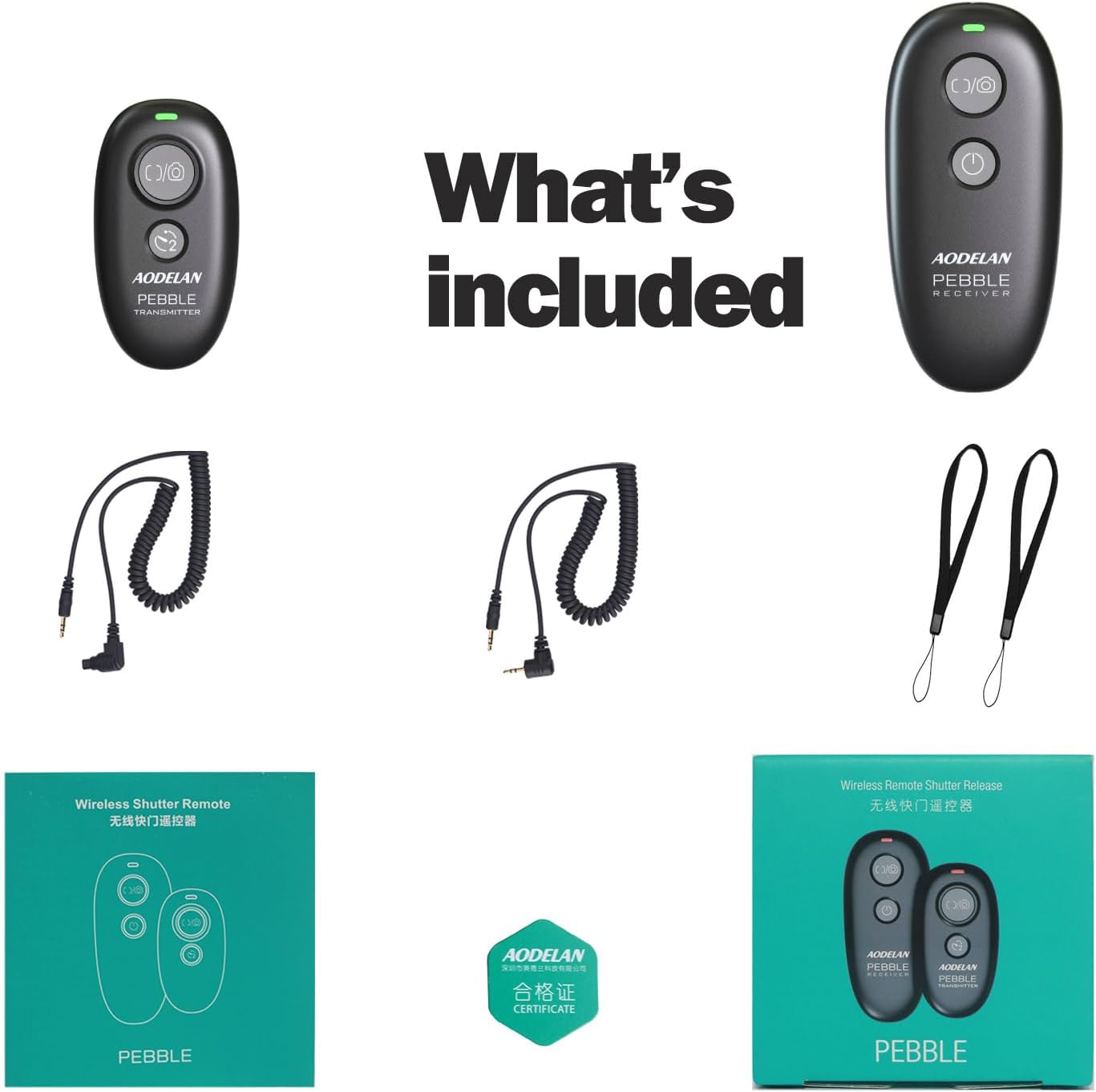 Camera Remote Control Wireless Shutter for Canon EOS RP, R6, ROS RP, Rebel T6, T7, T5, T3, SL2, 5D Mark II, 5d Mark iii, 5d Mark iv, 6D Mark II, 7d Mark ii, 7D Series, 5D Series; for Fujifilm X-T3