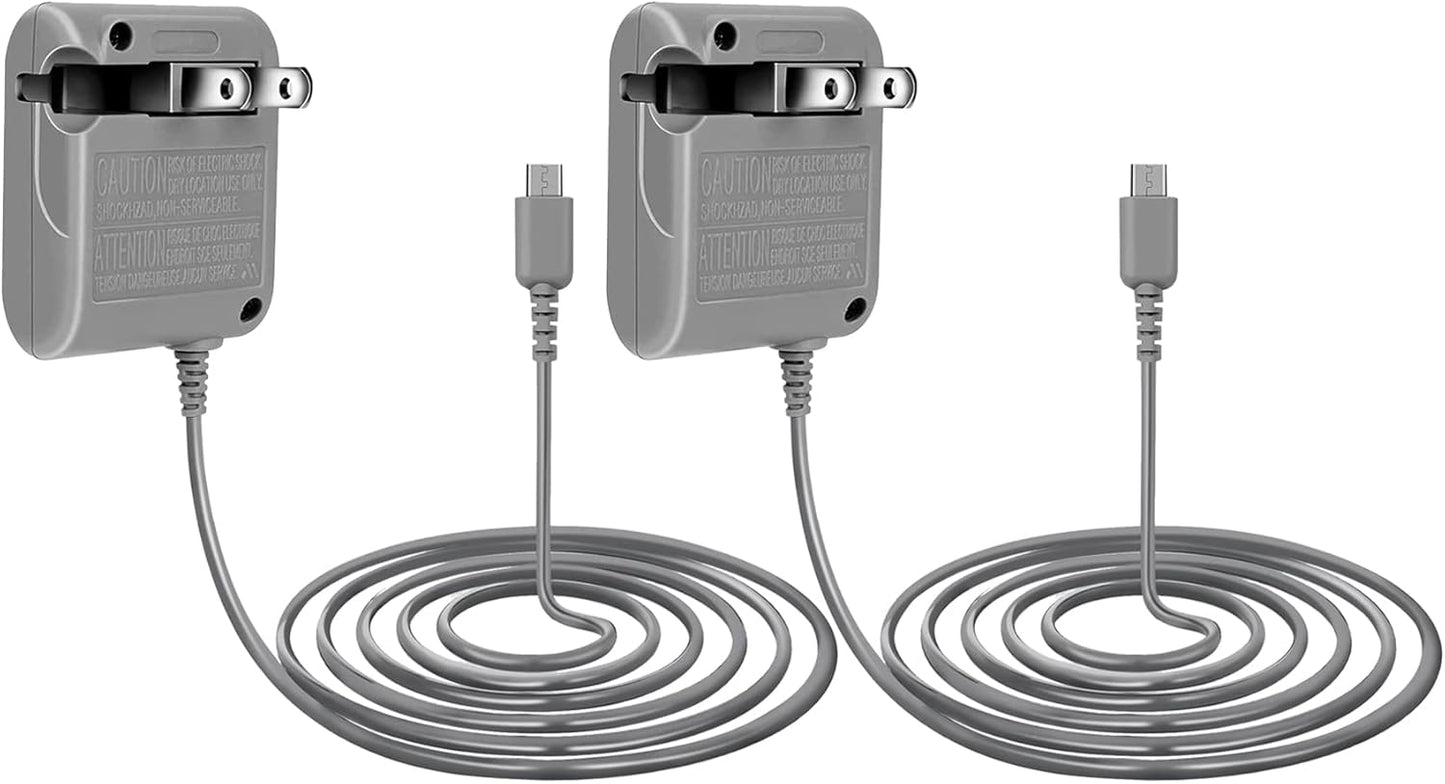 DS Lite Charger, DTOL DS Lite Charger Replacement for Nintendo DS Lite, AC Adapter Compatible with DS Charger (100-240v) 2 Pack
