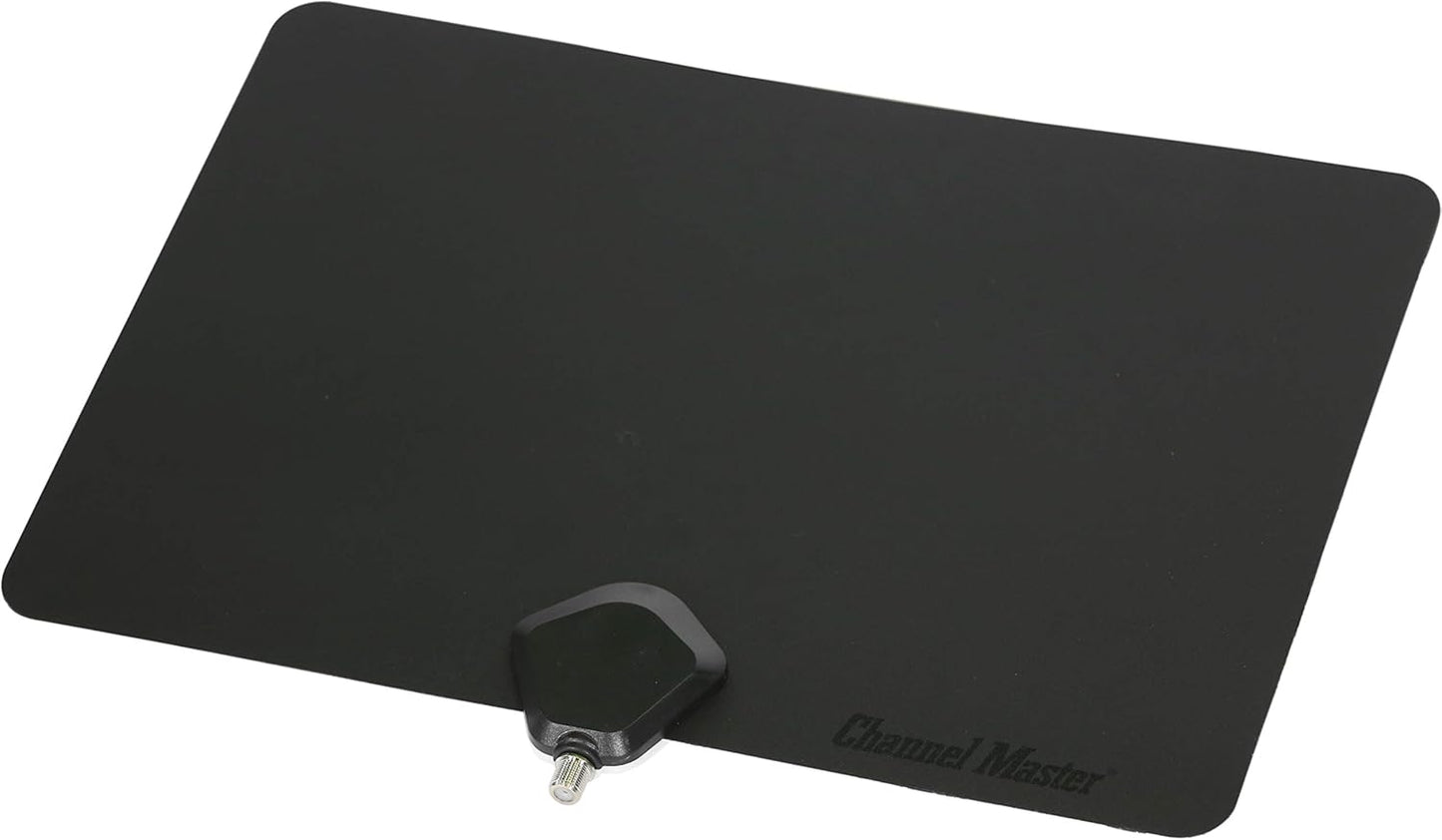 Channel Master Flatenna Ultra-Thin Indoor TV Antenna 35 Mile Range - Dual Sided Black or White - CM-4001HDBW