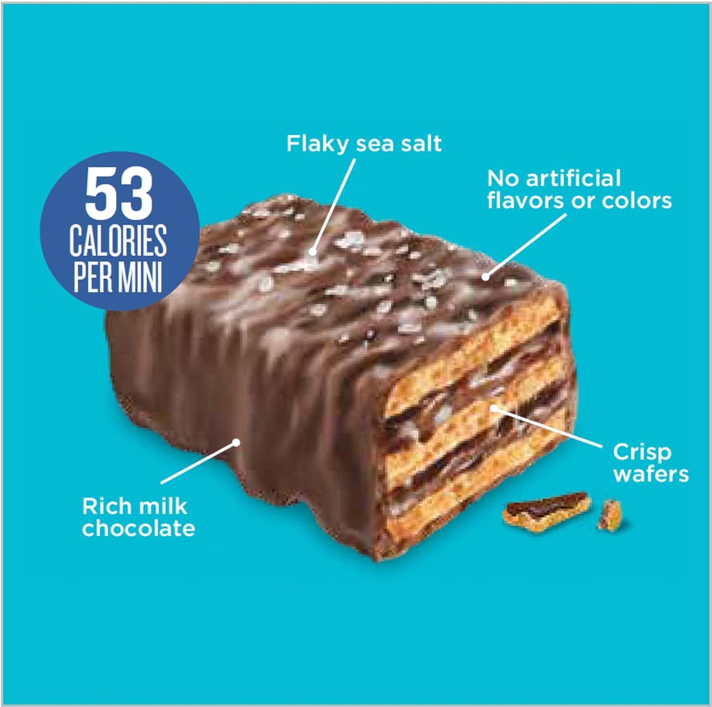 Little Secrets | Milk Chocolate Crispy Wafers | 10 Minis | Made in Europe | Nothing Artificial & No Sugar Alcohols | Sustainable Cocoa | 3.5 Ounce, Pack of 1