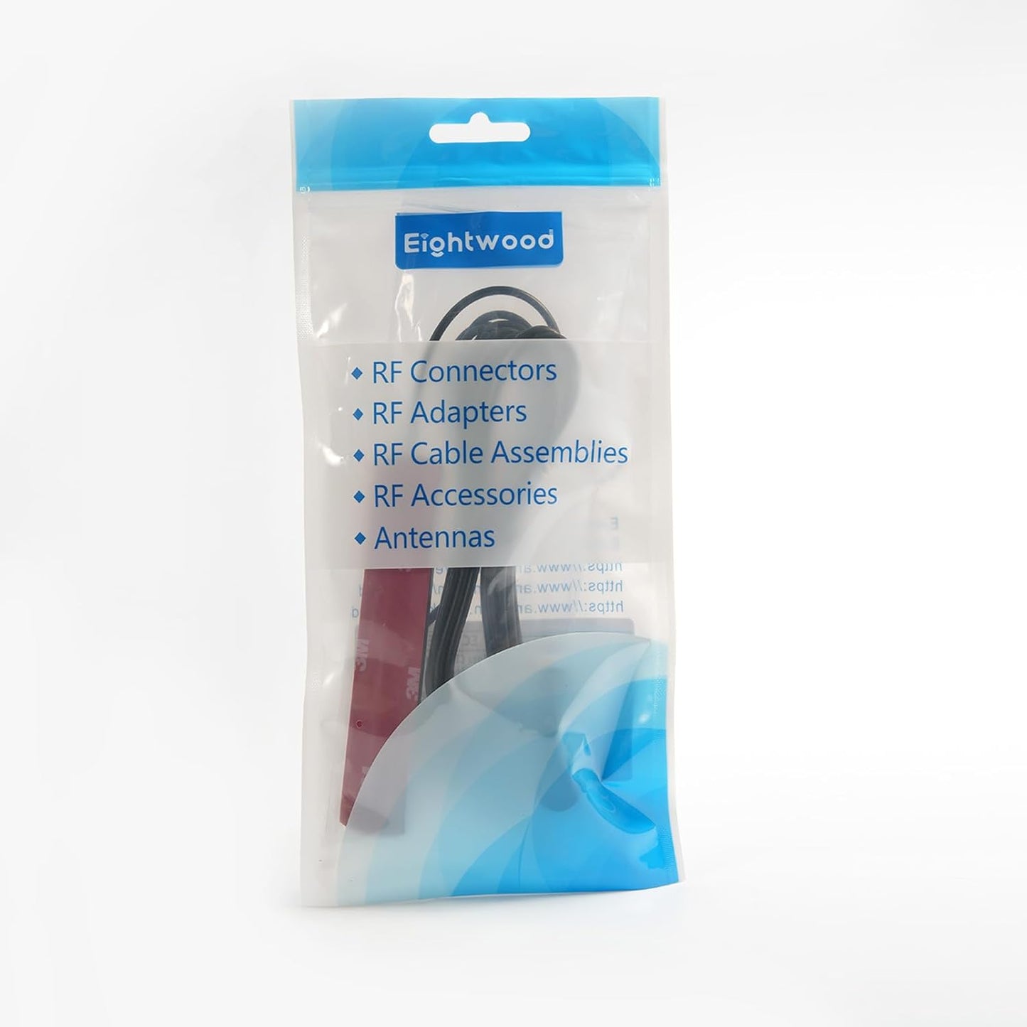 Eightwood Car Stereo FM Radio Antenna, Hidden Windshield Antenna, DIN Plug Adhesive Patch Antenna + Motorola DIN Female to ISO Adapter for Vehicle Car Truck Stereo Receiver Head Unit FM HD Radio