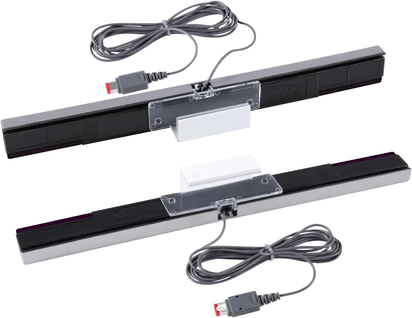 Aokin Sensor Bar for Wii, Replacement Wired Infrared Ray Sensor Bar for Nintendo Wii and Wii U Console, includes Clear Stand