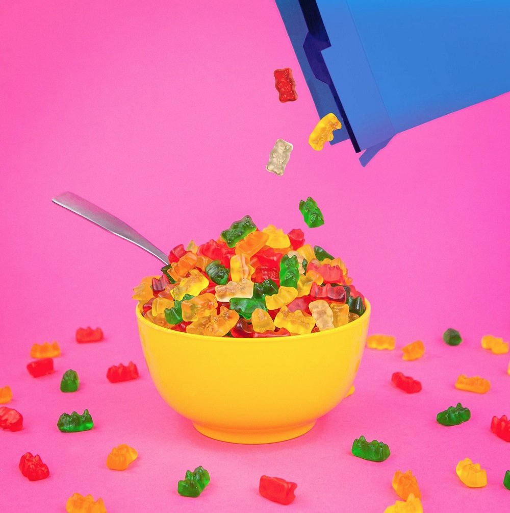 HARIBO Gummi Candy, Original Goldbears Gummy Bears, 3 Pound Party Size Bag, Delicious Soft & Chewy Sweet Snacks, Assorted Fruity Flavors