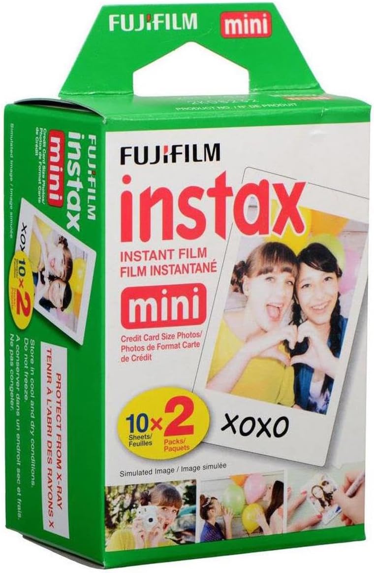 Fujifilm 2 Pack instax mini Instant Daylight Film, Twin Pack, 20 Exposures, ISO 800