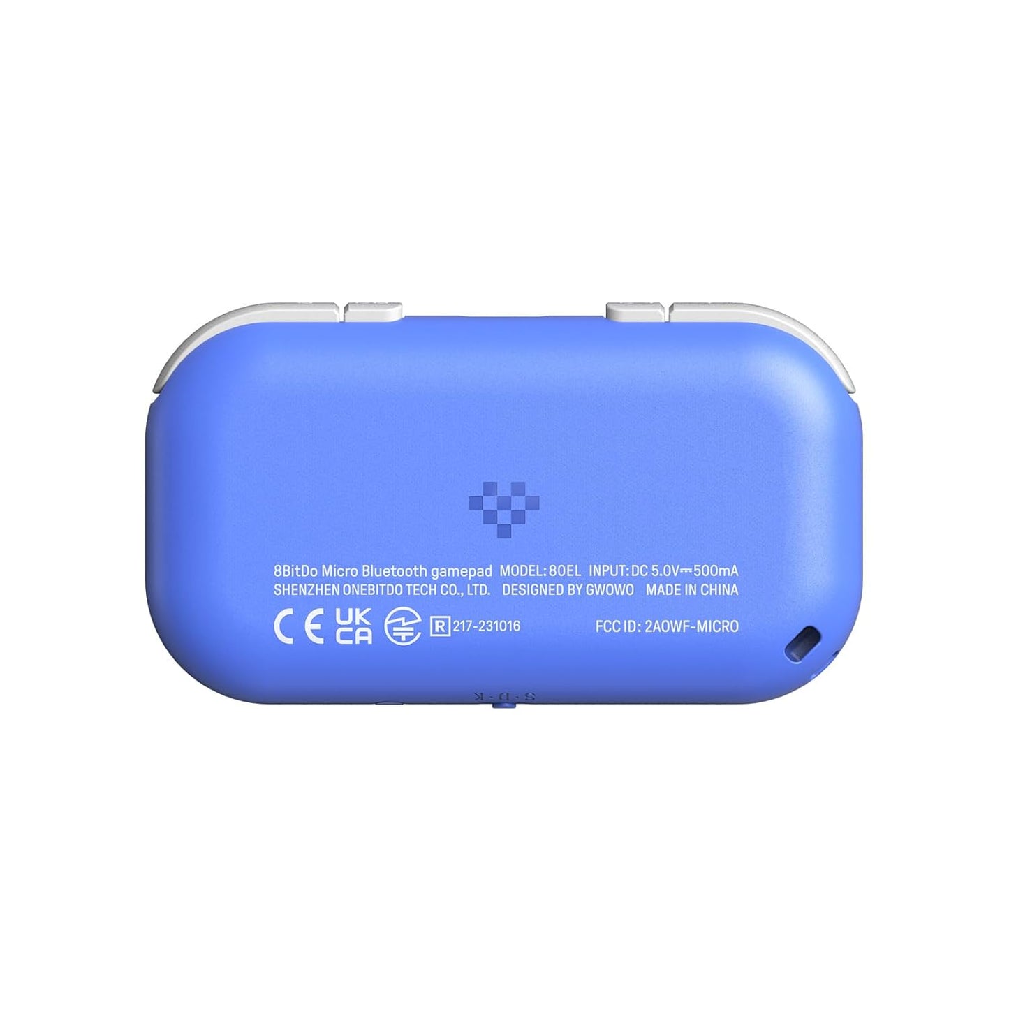 8Bitdo Micro Bluetooth Gamepad Pocket-sized Mini Controller for Switch, Android, and Raspberry Pi, Supports Keyboard Mode (Blue)