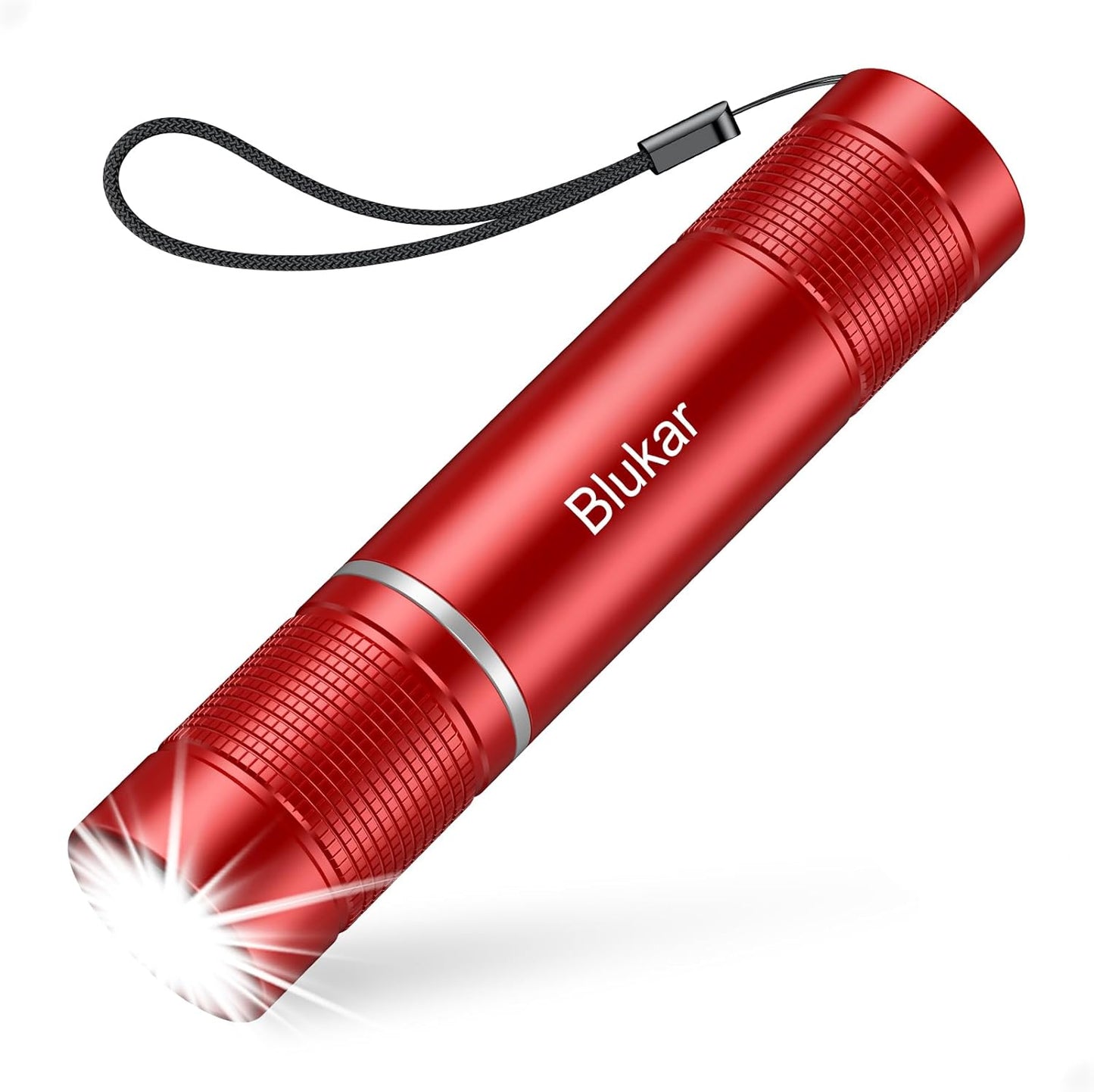 Flashlight Rechargeable,2000L High Lumens Flashlight,Super Bright Small LED Flash Light-Zoomable,Adjustable Brightness,Long Lasting for Camping,Outdoors,Christmas Gifts Men&Women-Red