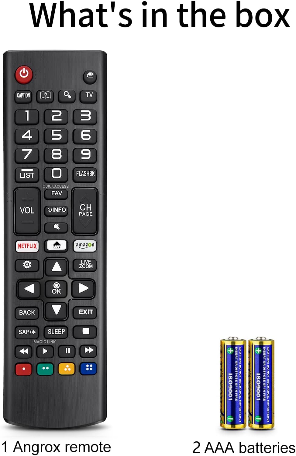 for LG Smart TV Remote Control Replacement,Universal for All LG OLED 3D Thinq TVs for AKB75095307 AKB75375604 AKB74915305 AK75675304 AKB76040302 AKB76037601 AKB75675313 with Battery