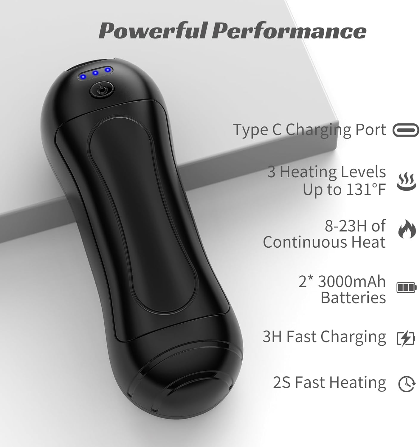 Hand Warmers Rechargeable 2 Pack,FANDLISS 6000mAh Portable Electric Hand Warmers,USB Pocket Heater AI Smart Chips 20+Hrs Safe Heat,Women Mens Present for Chritmas,Outdoor,Hunting,Skiing,Camping