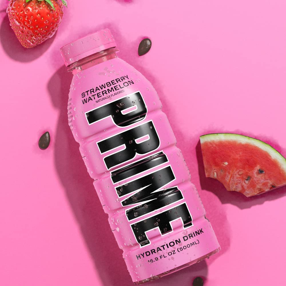 Prime Hydration Drink, Variety Pack ( ICE POP, STRAWBERRY WATERMELON, LEMONADE), 16.9 fl oz, 18 ct