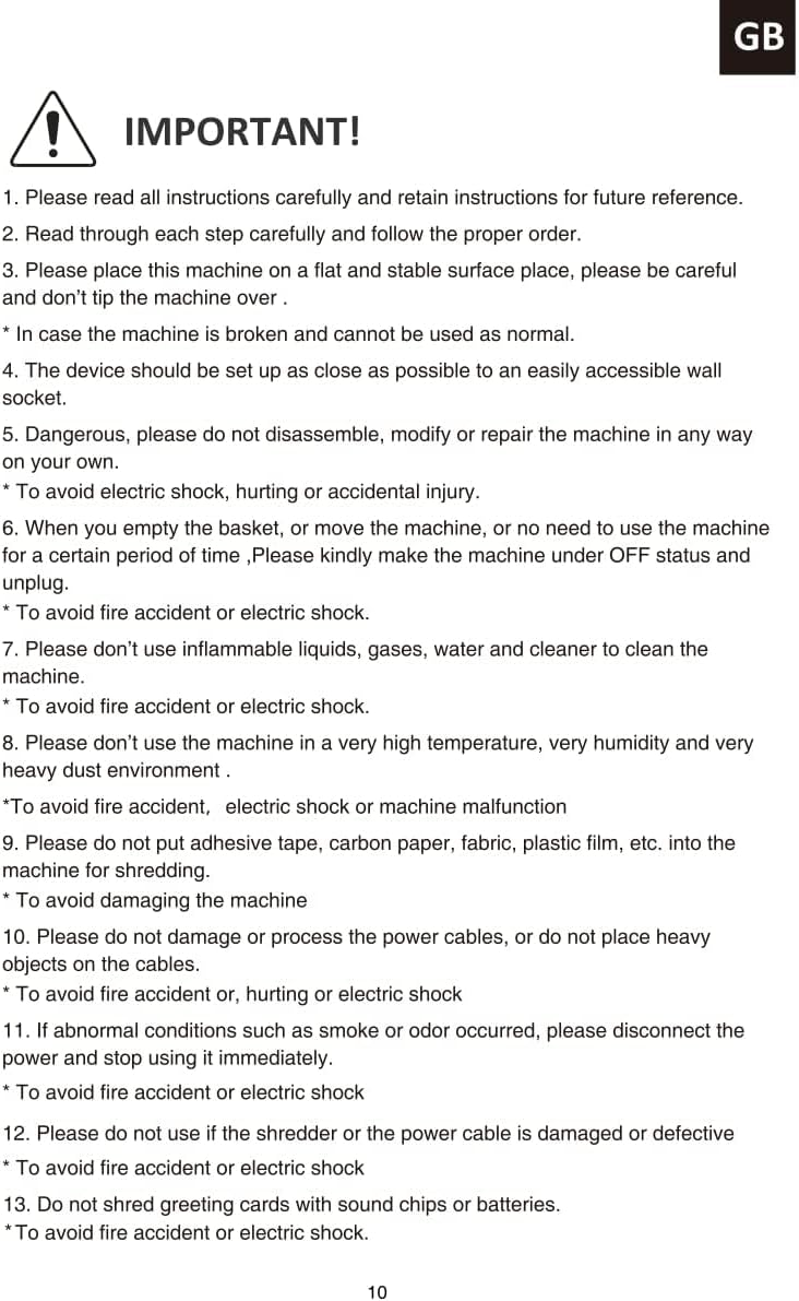Bonsaii Paper Shredder, 5-6 Sheet Crosscut Shredder for Home Use, 3.4 Gals Wastebasket