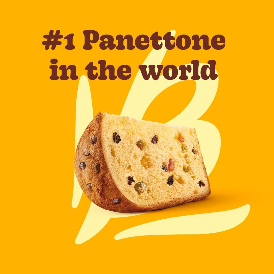 Bauducco Mini Panettone - Moist & Fresh Holiday Cake - Traditional Italian Recipe With Candied Fruit & Raisins - 2.8oz
