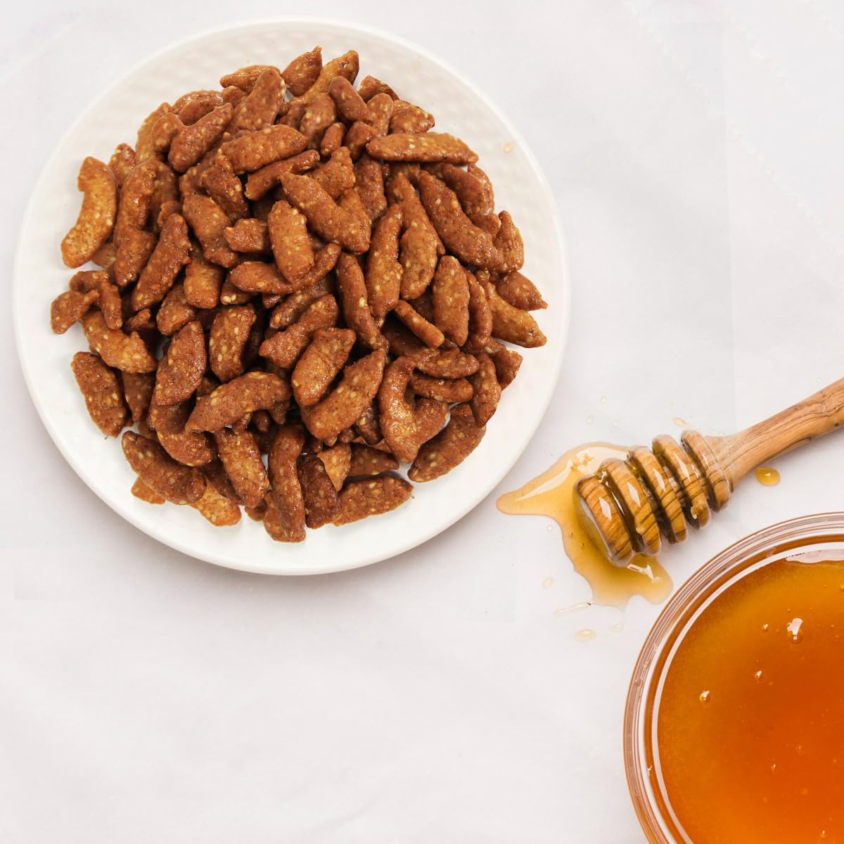 Sesame Sticks Honey Roast Flavor - Delicious and Fresh Sesame Sticks Snacks with the Perfect Mix of Sweet and Salty Flavor for Midday Snacking, Office On-The-Go Indulgence, 2LB