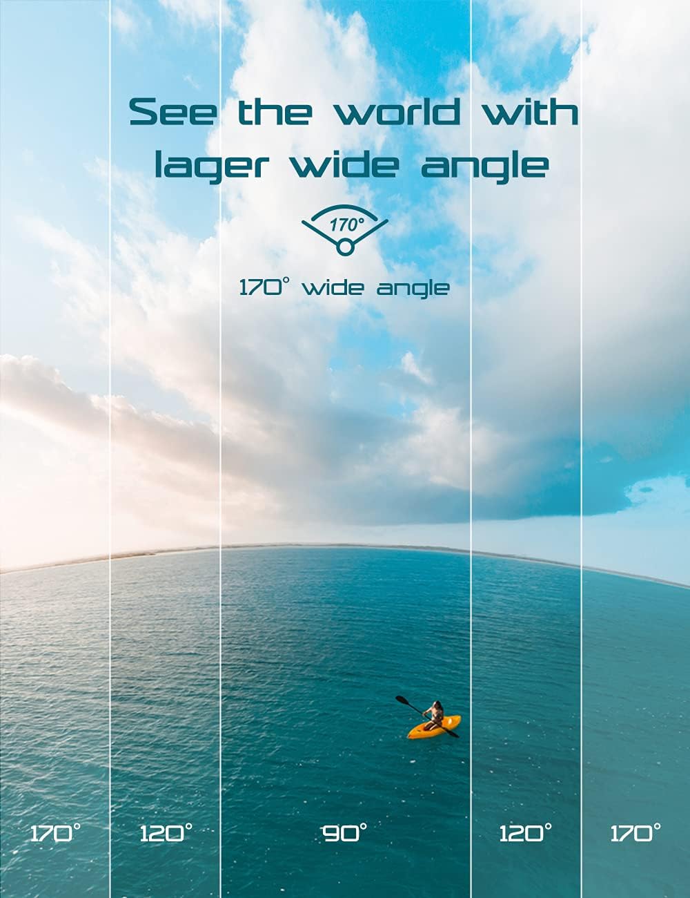 Apexcam Action Camera 4K Sports Camera 20MP 40M 170°Wide-Angle WiFi Waterproof Underwater Camera with 2.4G Remote Control 2 Batteries 2.0'' LCD Ultra HD Camera with Mounting Accessories Kit