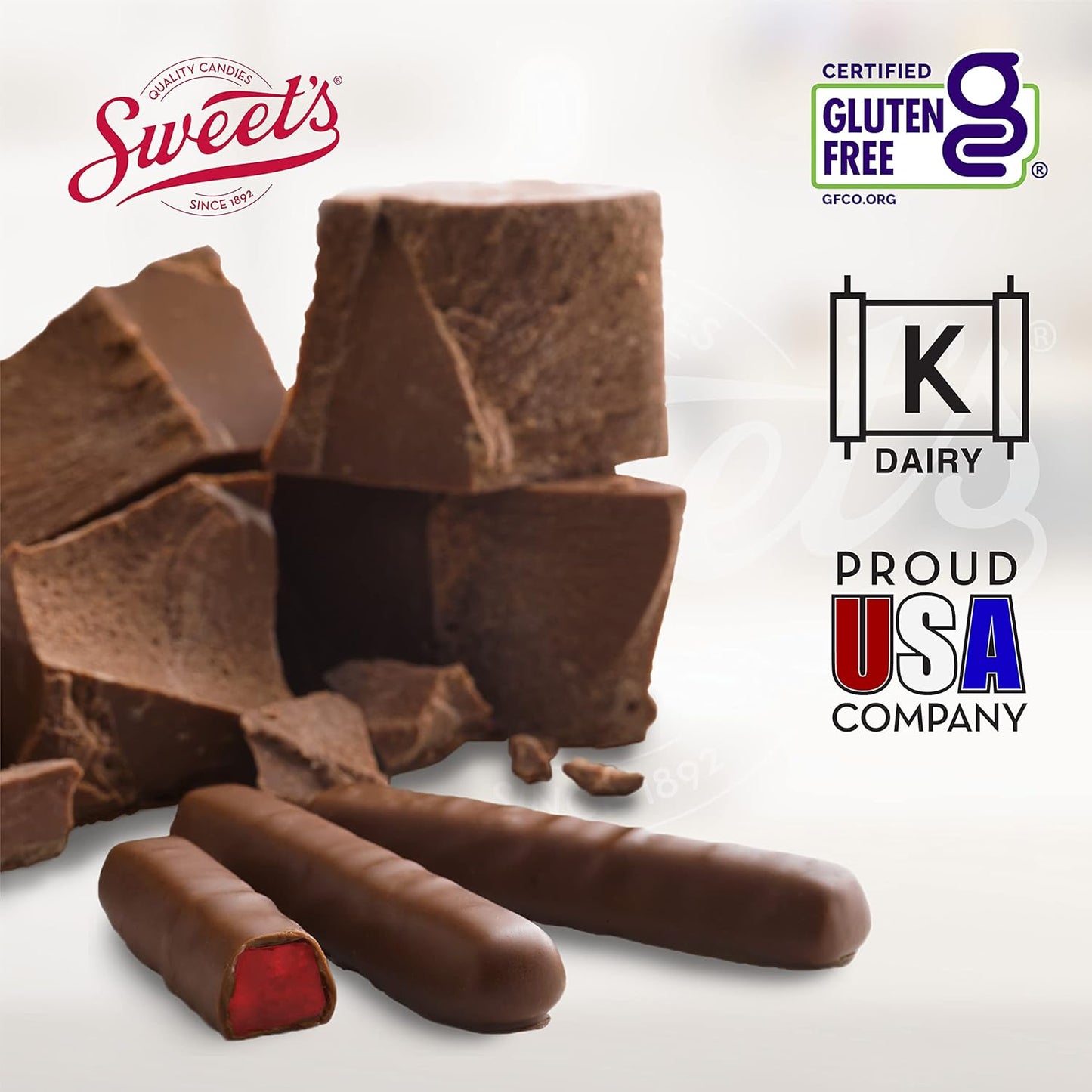Sweet Candy Company Raspberry Milk Chocolate Sticks 10 Ounce