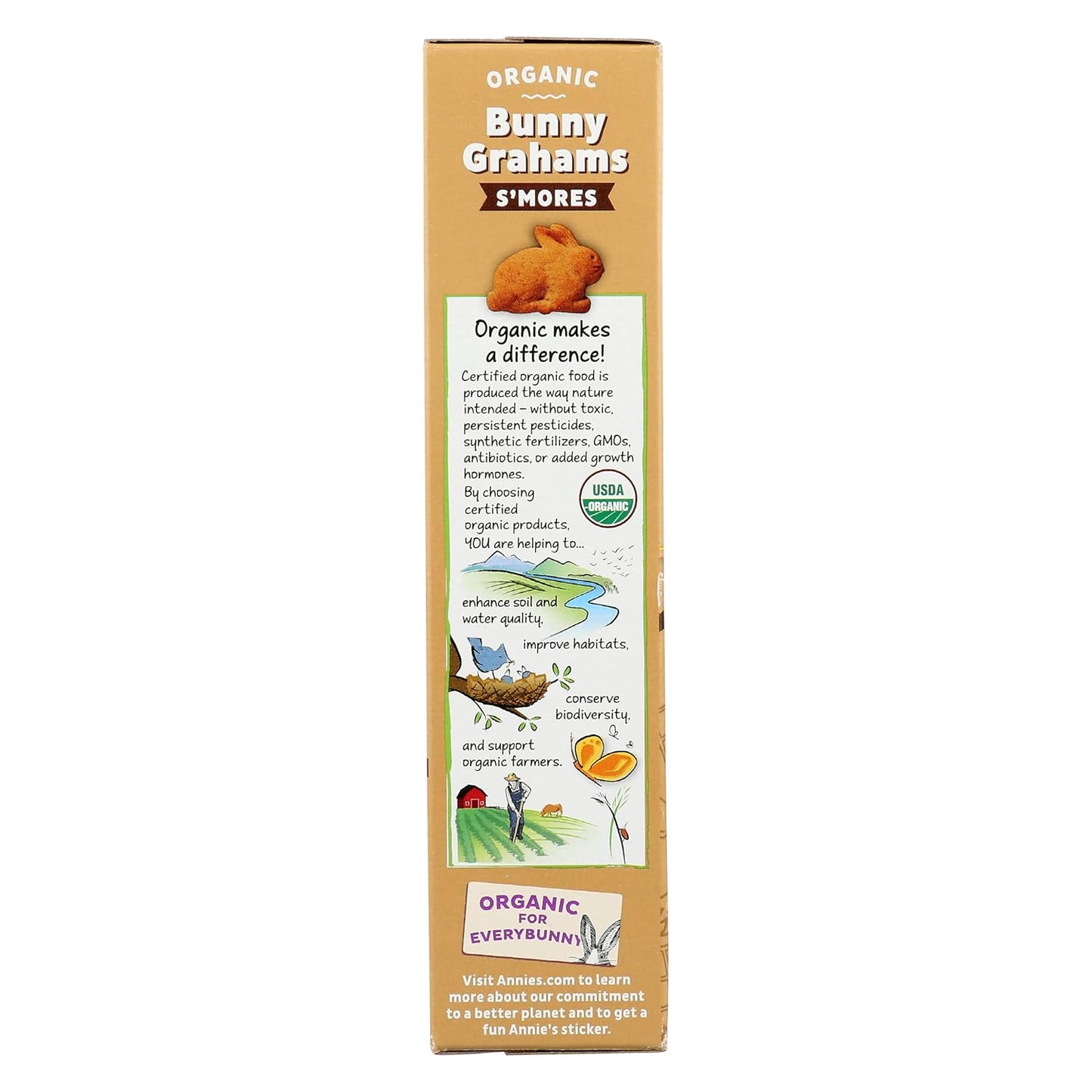 Annie's Organic Bunny Graham Snacks, S'mores, 7.5 oz. Box