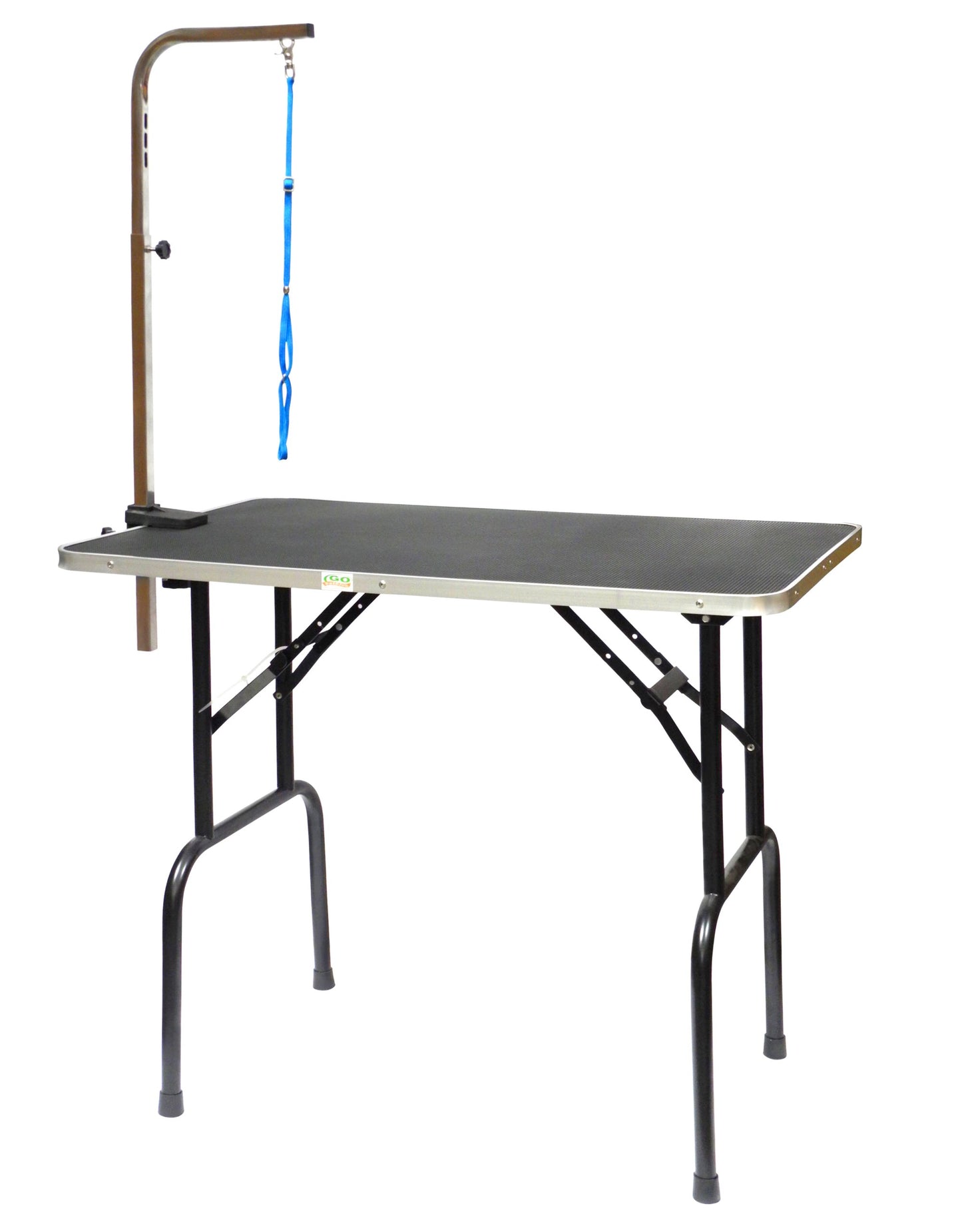 Go Pet Club - 30 Inch Dog Grooming Table - Pet Grooming Table - Foldable, Adjustable Arm, Portable, Non-Slip Grooming Table for Dogs at Home - Black