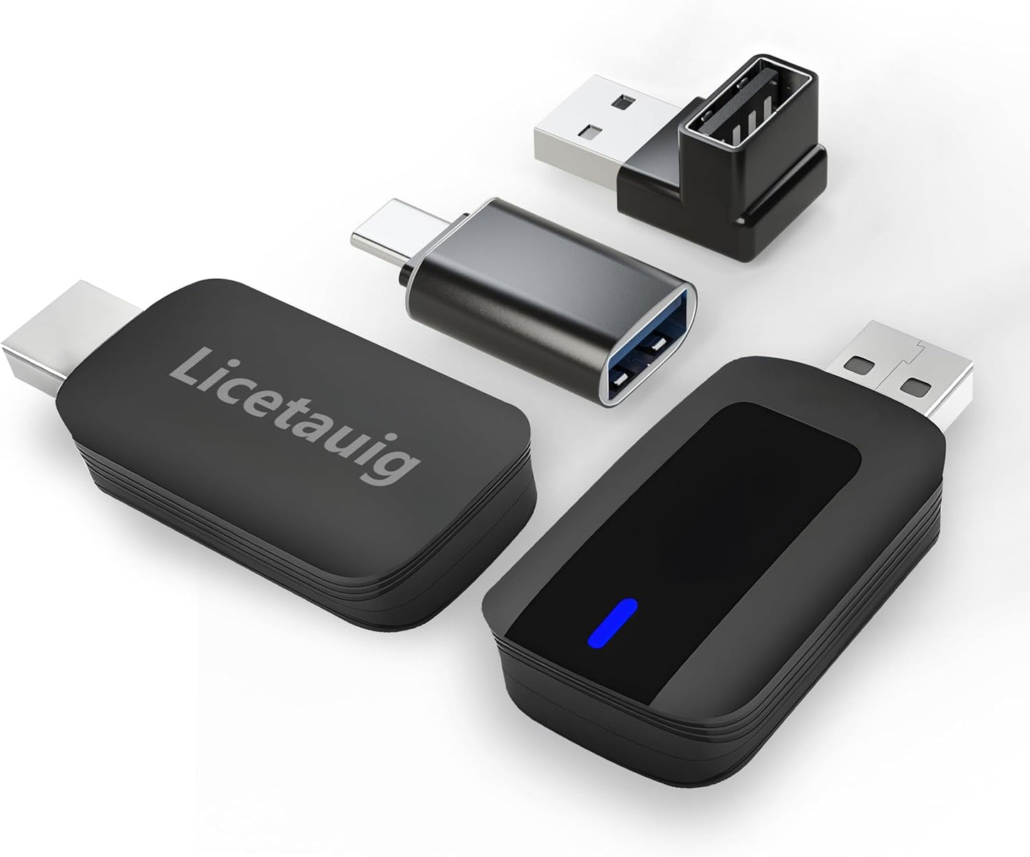CarPlay Wireless Adapter for iPhone and Android Auto, Wireless CarPlay Dongle for Cars from 2016 and iOS 10+ USB Type-C (CarPlay Wireless Adapter)