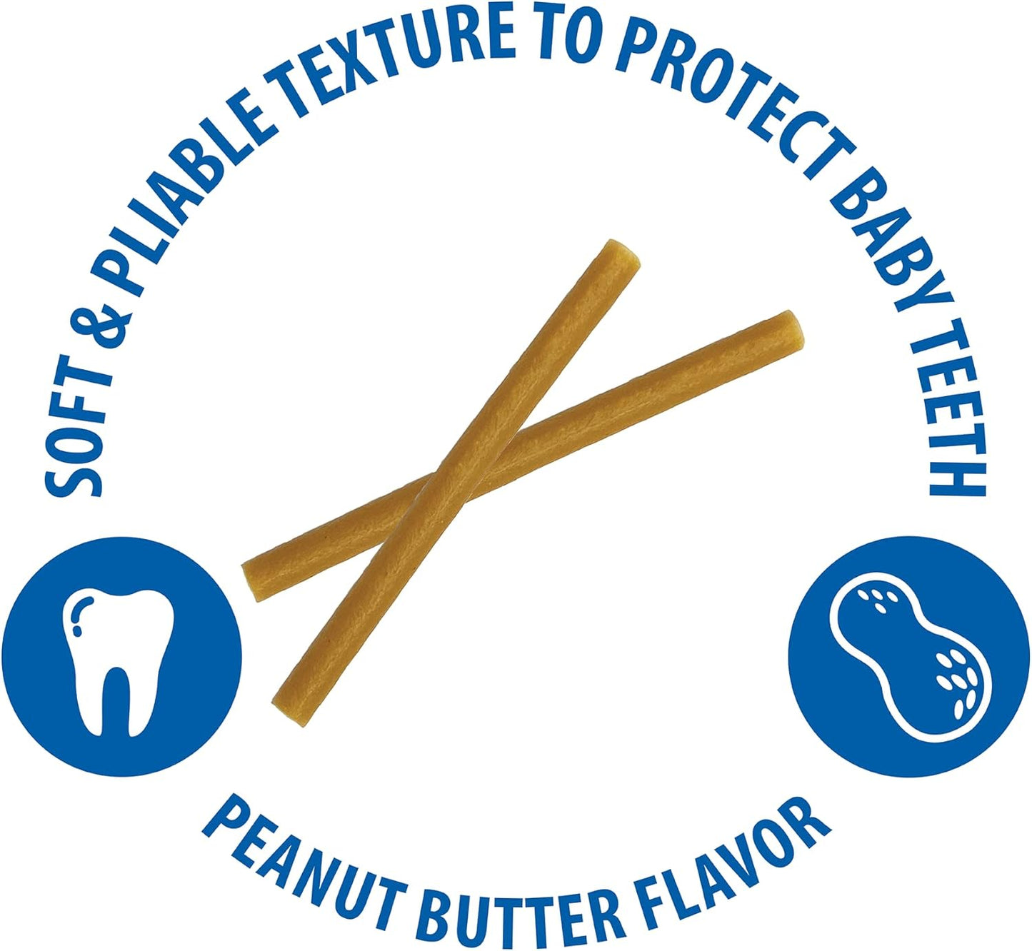 N-Bone Puppy Teething Sticks Peanut Butter Flavor, 3.74-oz Bag
