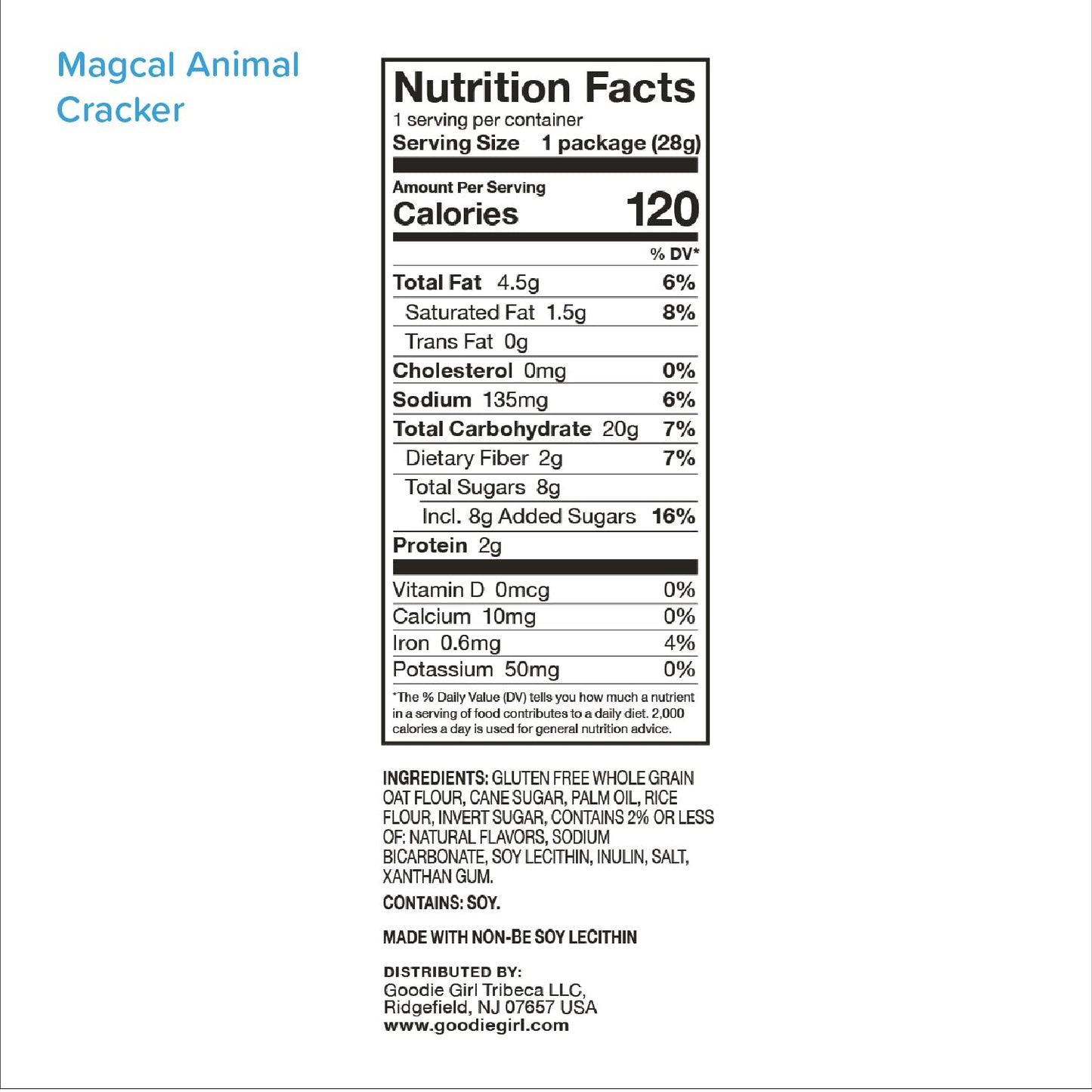 Goodie Girl, Magical Animal Crackers Snack Packs | Gluten Free, Peanut Free, Dairy Free, Egg Free | 120 Calories Each (Pack of 10)