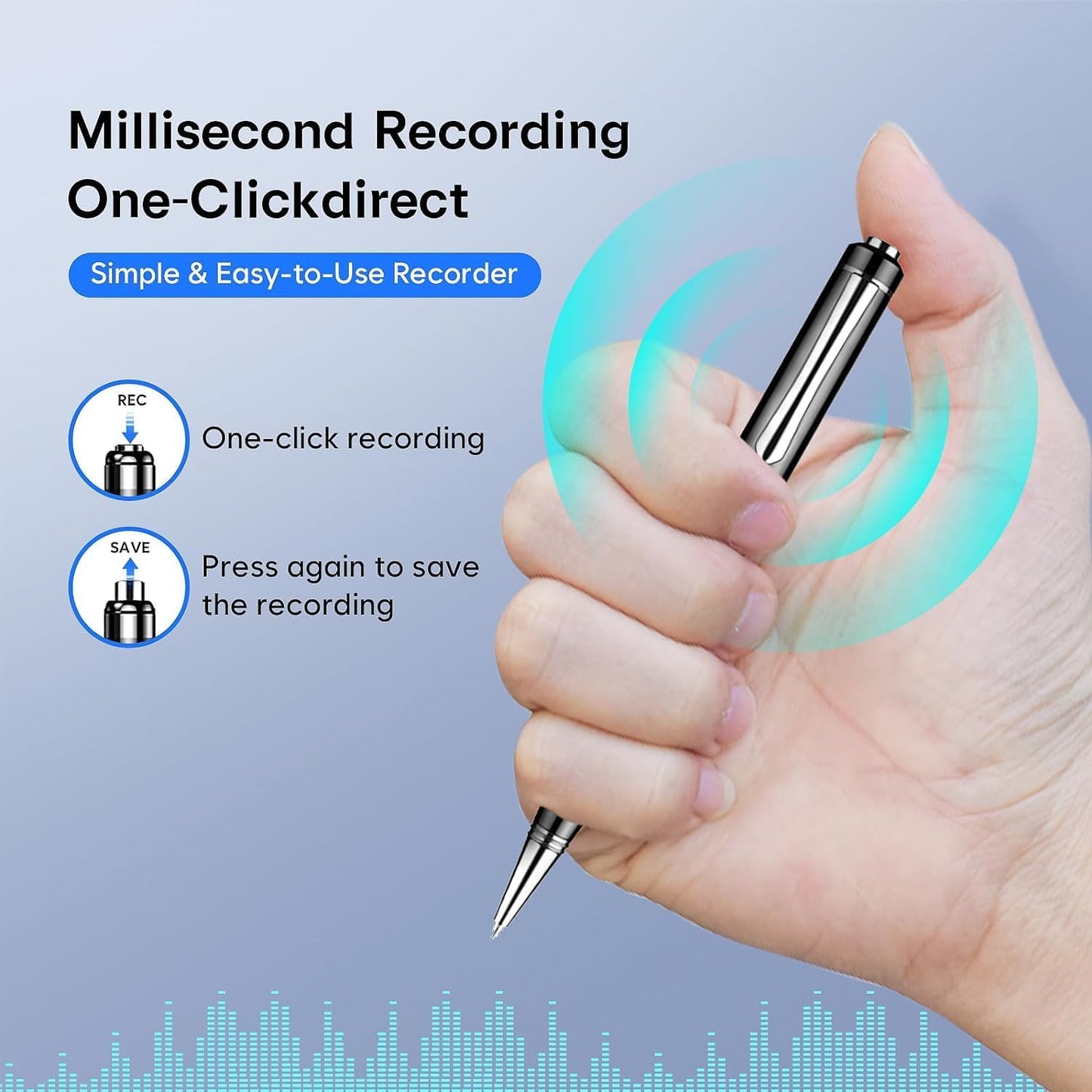 128GB Digital Voice Recorder - Voice Activated Recorder with Playback, Professional Audio Recorder for Lecture/Meeting/Course, Portable Audio Recorder Transfer File to Computer