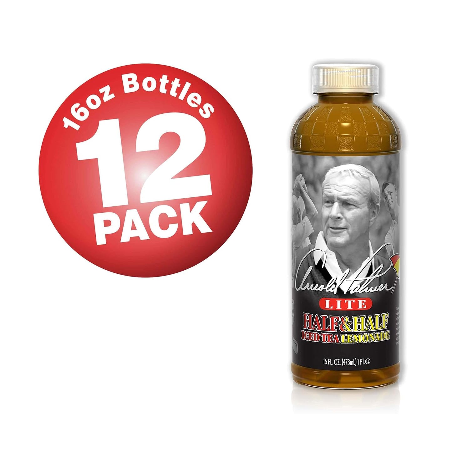 AriZona Arnold Palmer Half and Half - 16 Fl Oz (Pack of 12)