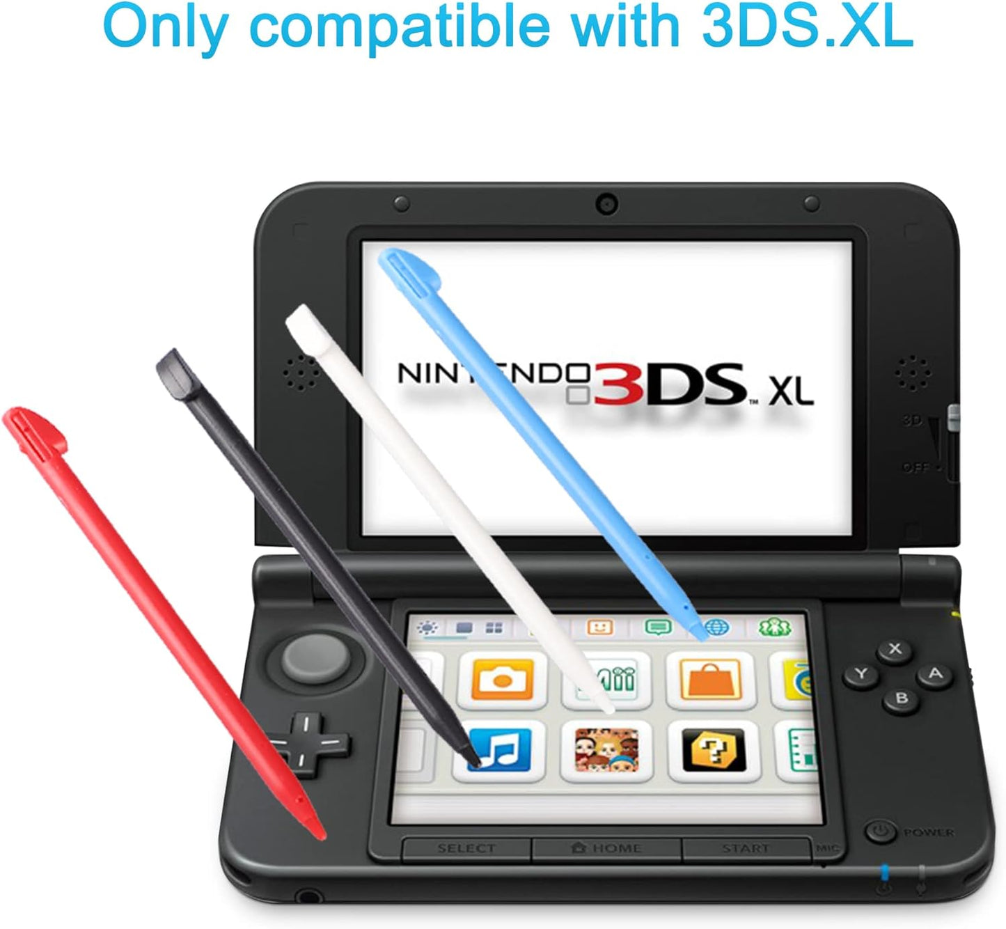 3DS XL Stylus Pen, Replacement Stylus Compatible with Nintendo 3DS XL, 4 in 1 Combo Touch Styli Pen Set Multi Color for 3DS XL