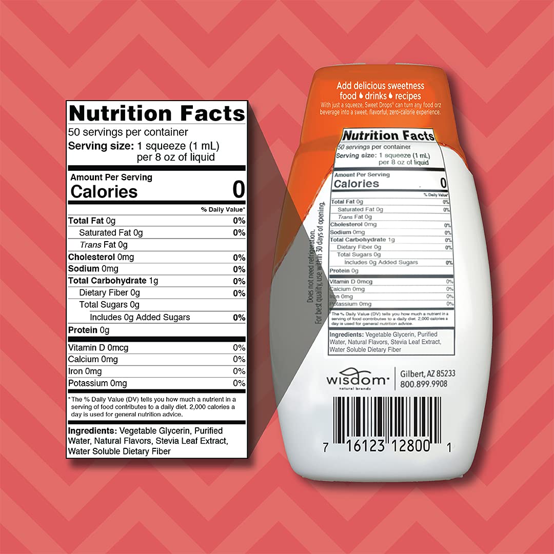 SweetLeaf Sweet Drops - Flavored Stevia Liquid Sweetener, Stevia Extract, Zero Calories, Gluten Free, Keto Friendly, Non GMO, Natural Flavor, Sugar Alternative - Pumpkin Spice, 1.7 Fl Oz (Pack of 1)