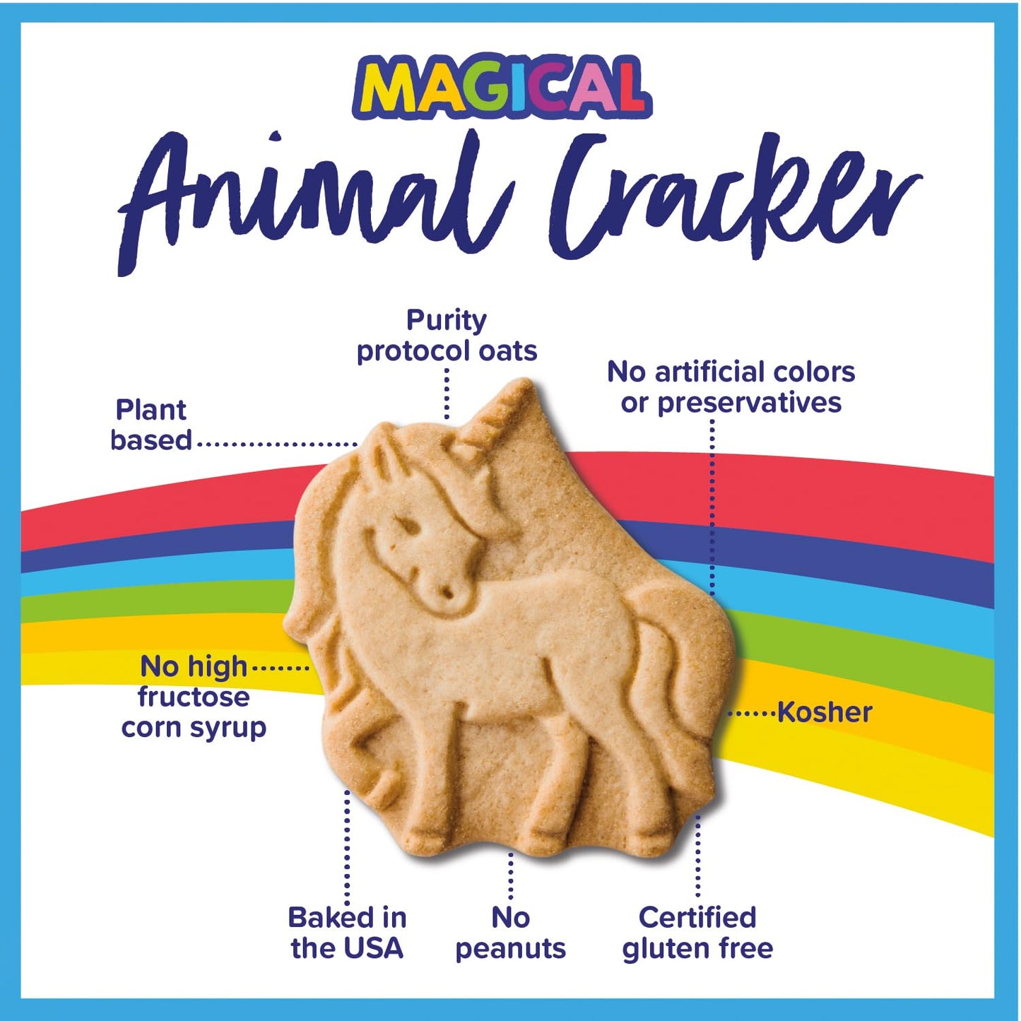 Goodie Girl, Magical Animal Crackers Snack Packs | Gluten Free, Peanut Free, Dairy Free, Egg Free | 120 Calories Each (Pack of 10)