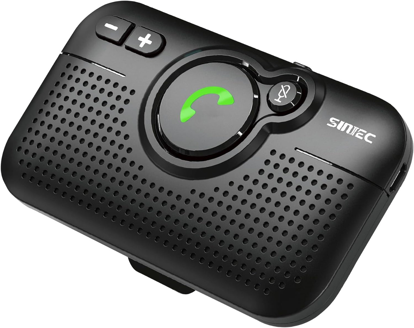 Bluetooth Car Speaker for Cell Phone, Handsfree Bluetooth Car Kit Motion AUTO ON Off Support Siri Voice Assistant Handsfree Speakerphone with Visor Clip - BC980P