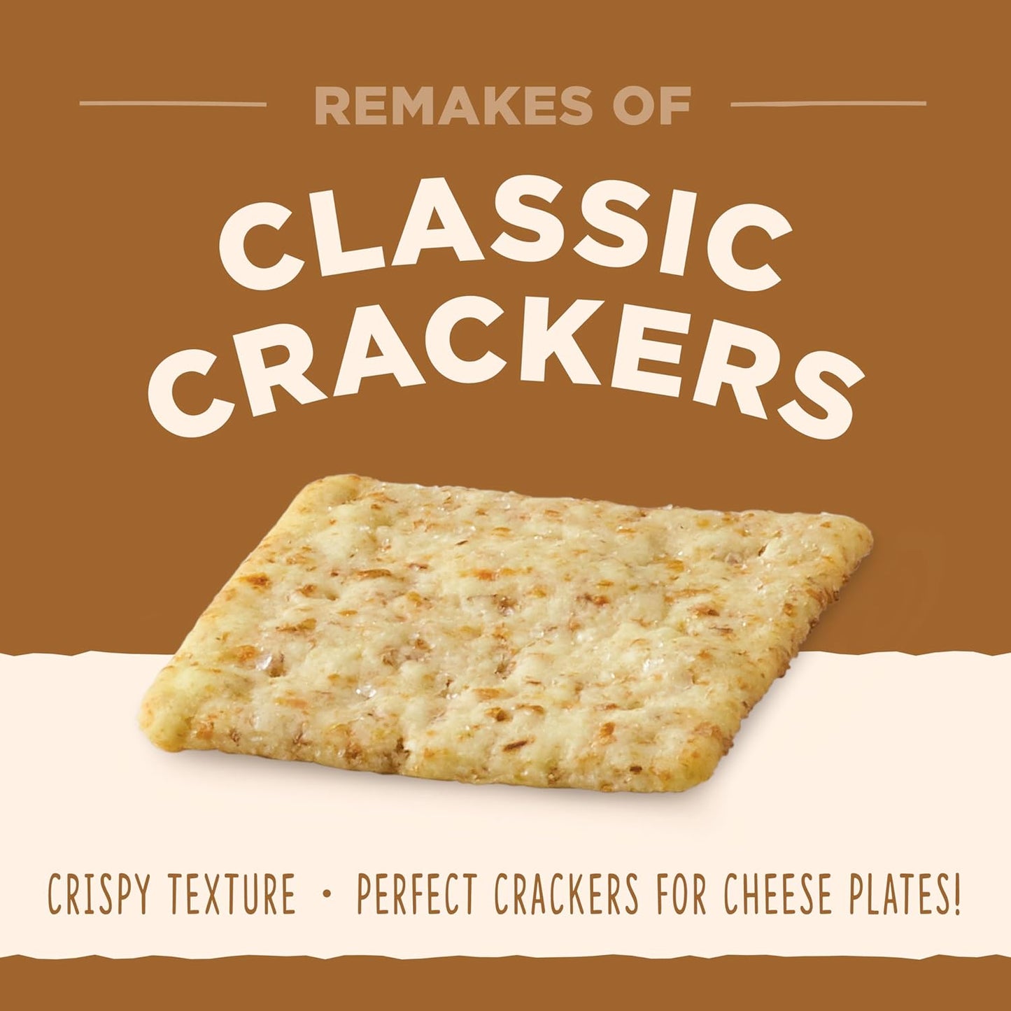 Back to Nature Crispy Wheat Crackers - Dairy Free, Non-GMO, Made with Wheat Flour & Sea Salt, Delicious & Quality Snacks, 8 Ounce
