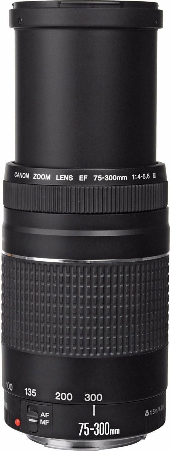 Canon EF 75-300mm f/4-5.6 III Telephoto Zoom Lens Black
