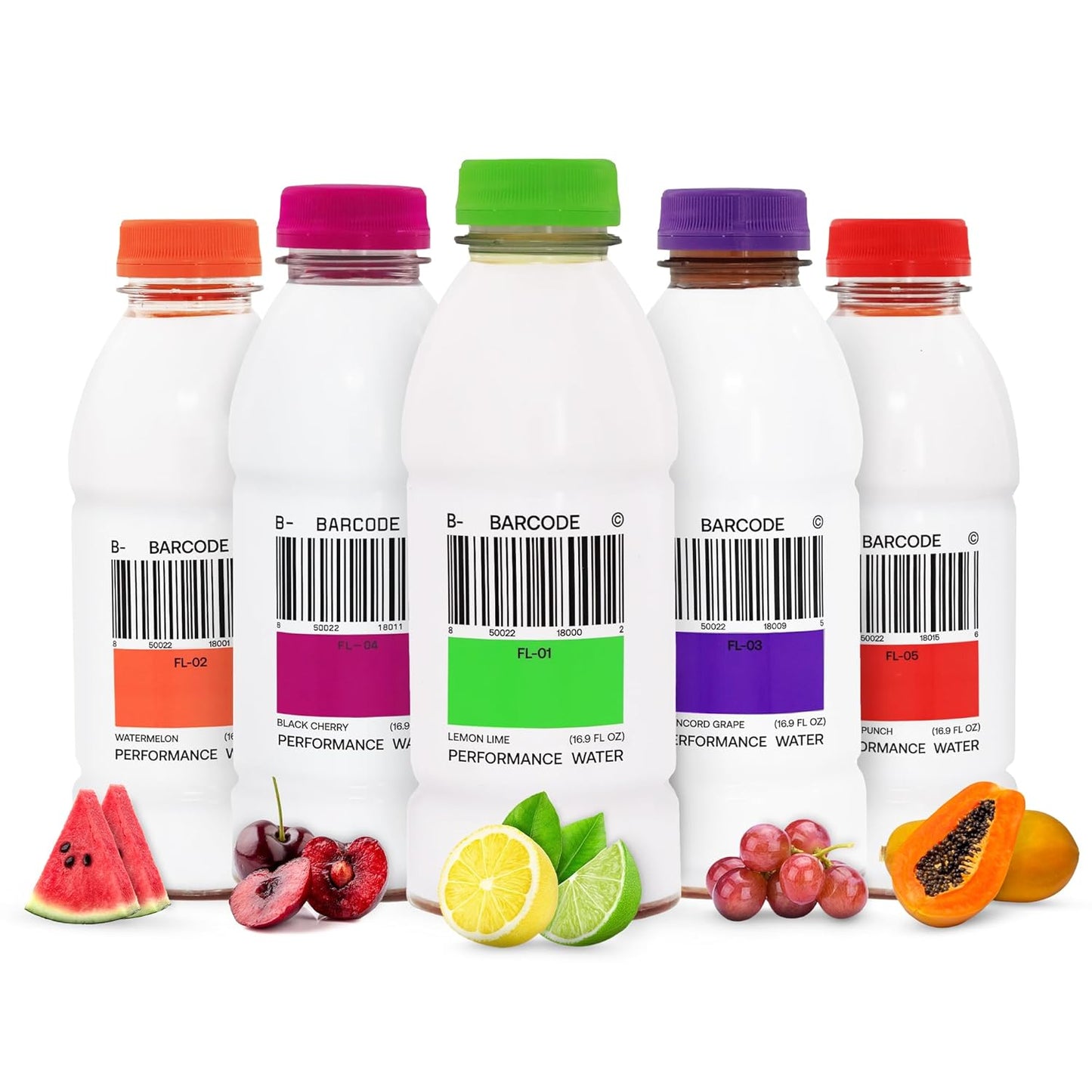 Barcode Sports Drink with Electrolytes, Variety Pack (12 Pack) - Premium Hydration, No Added Sugar - Adaptogen-Powered Plant-Based Beverage - 12 Vitamins & Minerals for Immunity & Performance
