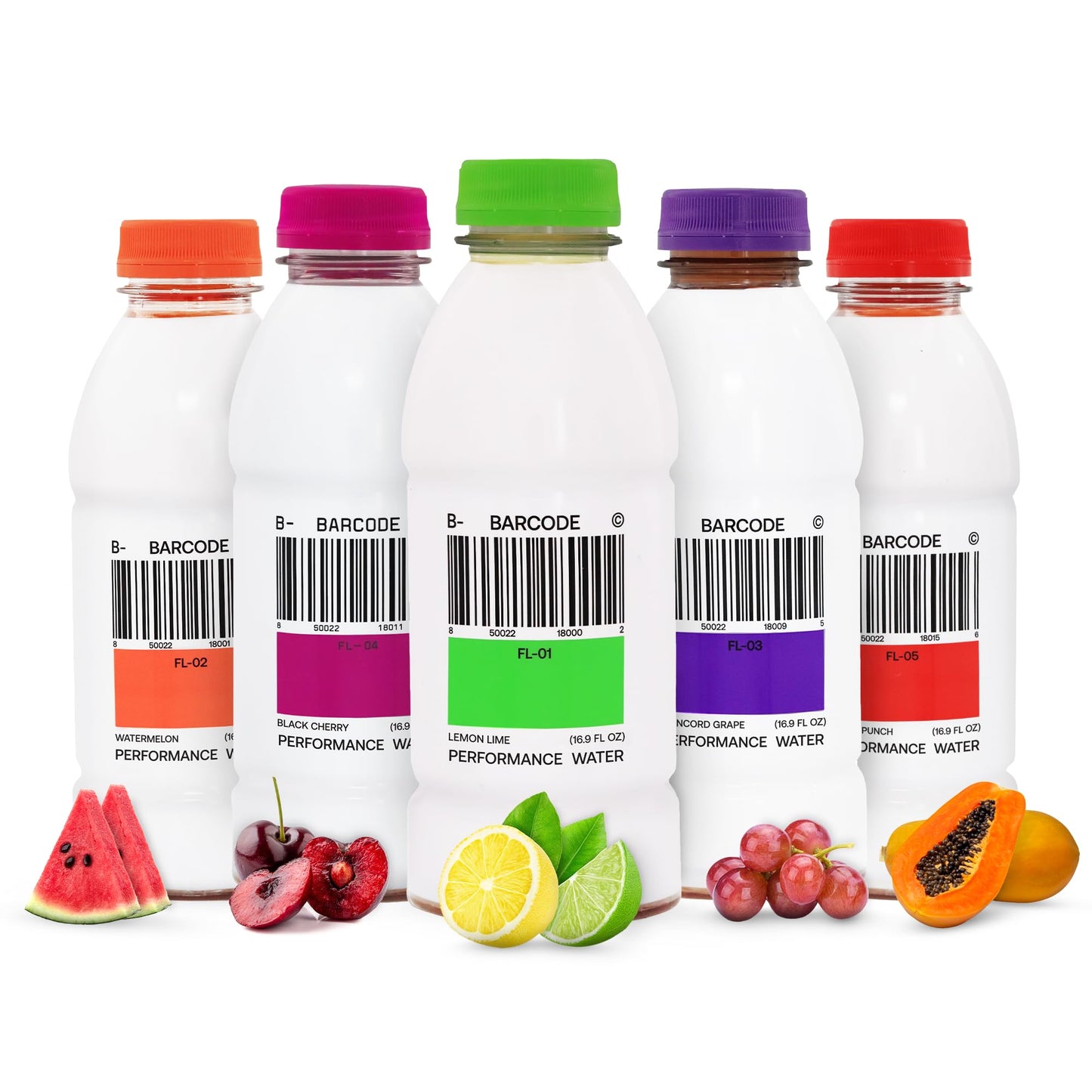 Barcode Sports Drink with Electrolytes, Variety Pack (12 Pack) - Premium Hydration, No Added Sugar - Adaptogen-Powered Plant-Based Beverage - 12 Vitamins & Minerals for Immunity & Performance
