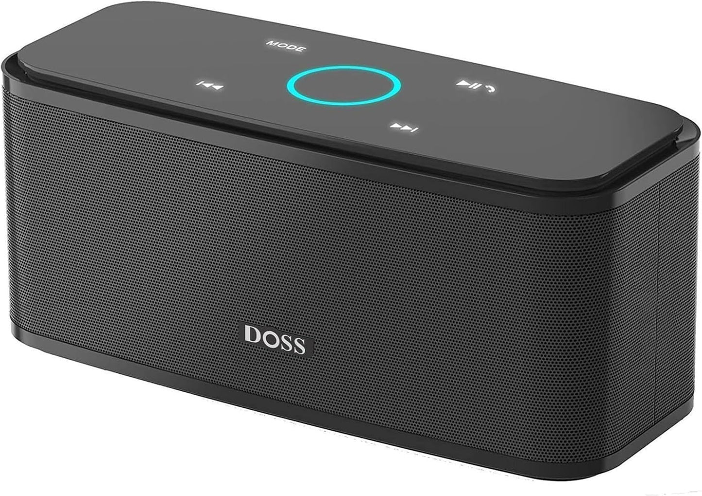 DOSS SoundBox Touch Wireless Bluetooth Speaker with 12W HD Sound and Bass, IPX5 Waterproof, 20H Playtime, Touch Control, Bluetooth 5.0, Handsfree, Speaker for Office, Home, Outdoor, Travel-Upgraded