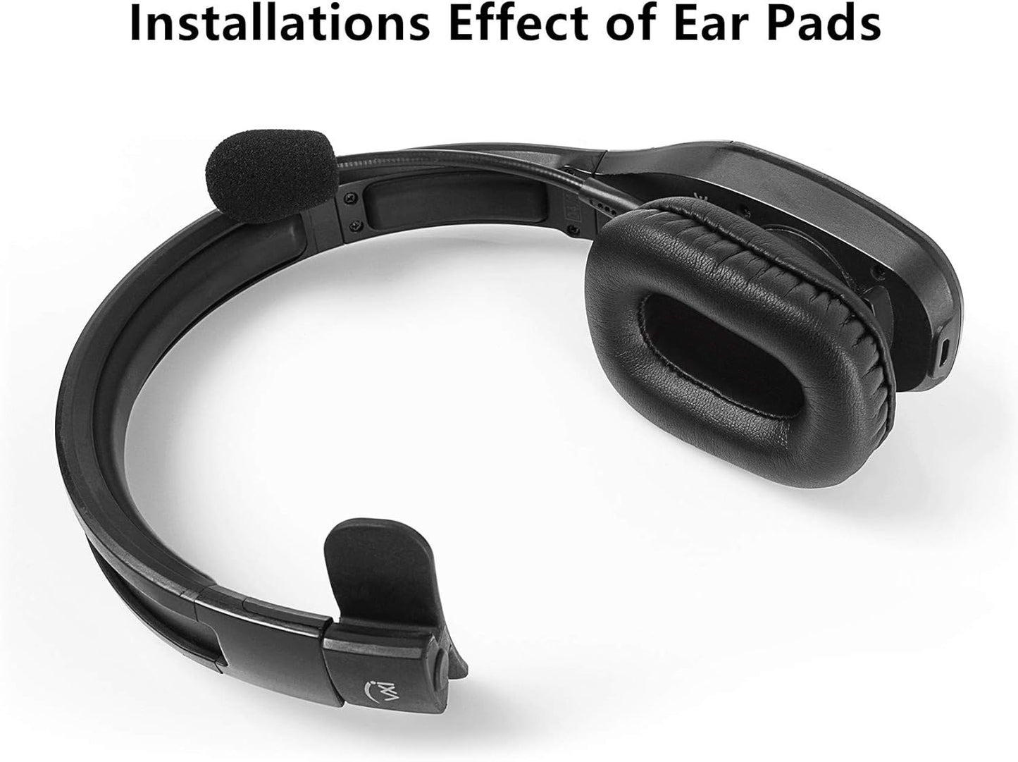 Ear Pads Replacement B450-XT Microphone Foam Compatible with VXI Blueparrott B450-XT B450XT Bluetooth Headset Mod Kit Ear Cushions Cups (Ear Pads + Microphone Foam)