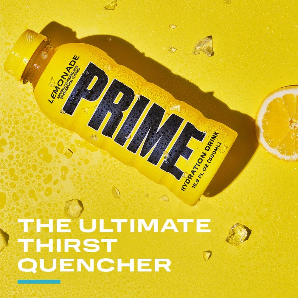 Prime Hydration Drink, Variety Pack ( ICE POP, STRAWBERRY WATERMELON, LEMONADE), 16.9 fl oz, 18 ct
