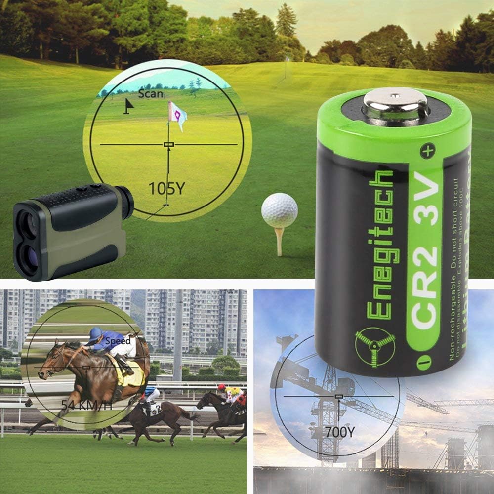 CR2 Batteries, 3V CR 2 Lithium Battery for Nest Temperature Sensor, Golf Rangefinder, Smart Switch Button Pusher, Instax Square SQ1/SQ6/SQ40 Non-Rechargeable (CR2 2 Pack)