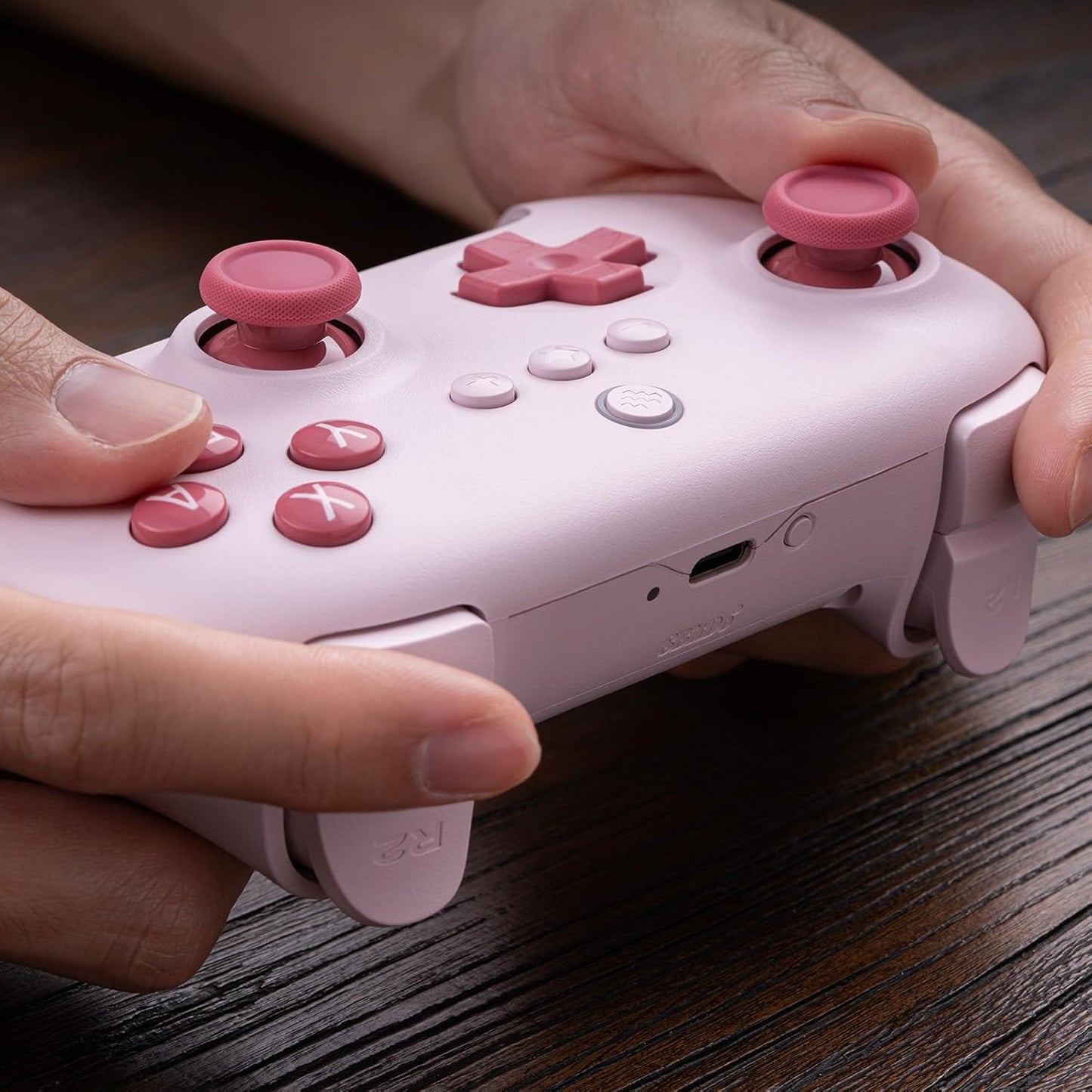 8Bitdo Ultimate C Bluetooth Controller for Switch with 6-axis Motion Control and Rumble Vibration (Pink)